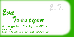 eva trestyen business card